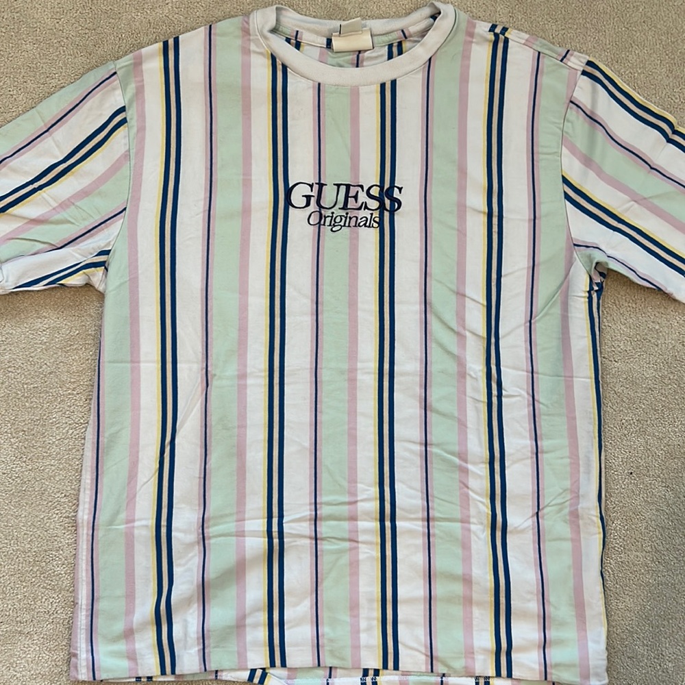 Guess Originals Vertical Striped T-Shirt